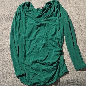 Betabrand Green Long Sleeve Women's Top